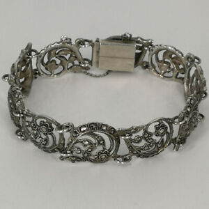 【送料無料】ジュエリー・アクセサリー アンティークシルバーブレスレットインフィリグランテクニックantique femmes bracelet en argent en filigrantechnik
