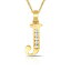 ̵ۥ奨꡼꡼ 쥿ͥå쥹ڥȥlettre j initiale collier pendentif 14k or jaune