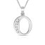 ̵ۥ奨꡼꡼ ͥå쥹ڥȥۥ磻lettre o initiale collier pendentif 14k or blanc