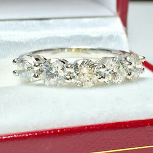 ̵ۥ奨꡼꡼ ⥤å˥ƥåɥۥ磻ȥ󥲡󥰥˥ƥХcertifie 254 ct moissanite solide 14k or blanc fiancailles bague eternite rabat