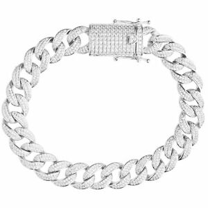 【送料無料】ジュエリー・アクセサリー プライムブリングシルバーブレスレットマイアミprime bling 925 bracelet en argent miami curb 12mm
