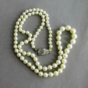 ̵ۥ奨꡼꡼ 䥷饹chaine avec perles akoya et platinverschluss