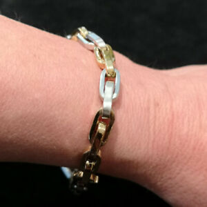 ̵ۥ奨꡼꡼ 󥫡֥쥹åȥɥۥ磻ȥancre chaines bracelet en or jaune et or blanc des 1970er annees