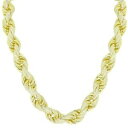 【送料無料】ジュエリー・アクセサリー シルバーロープヒップホップストリングチェーンゴールド925 argent rope hip hop chaine de corde 11mm gold