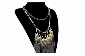 【送料無料】ジュエリー・アクセサリー コリアーズパーティーチェーンリンクカラーcollier maillon de chaine collier charms imposant party l870