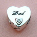 【送料無料】ジュエリー・アクセサリー スターリングシルバークリアフィットヨーロッパチャームブレスレット925 sterling silver dads love clear cz gift father fit european charm bracelet