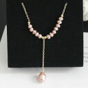 yzWG[EANZT[ t@bVbLi`S[hlbNX`F[y_gmode femme 14k plaque or naturel perles deau douce collier chaine pendentif