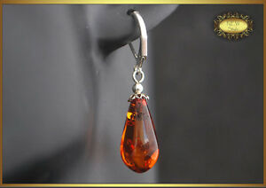 【送料無料】ジュエリー・アクセサリー ラブリーナチュラルバルティックアンバーイヤリングコニャックl..