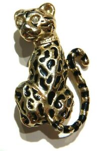 ジュエリー・アクセサリー ヴィンテージオセロットストラスレオパードチーターズブローチジャガータイガーキャットクリスタルブローチvintage ocelot strass broche leopard guepard jaguar tigre chat cristal b