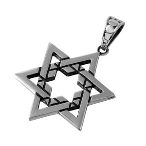 【送料無料】ジュエリー・アクセサリー デビッドペンダントスチールスターフリーボールチェーンacier inoxydable etoile de david pendentif, gratuit chaine boule