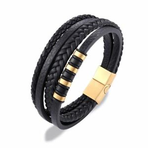 stainless steel genuine leather multilayer braided mens bracelet stylish punkステンレスメンズブレスレットスタイリッシュパンク※注意※NYからの配送になりますので2週間前後お時間をいただきます。人気の商品は在庫が無い場合がございます。ご了承くださいませ。サイズの種類の商品は購入時の備考欄にご希望のサイズをご記載ください。　携帯メールでの登録ですと楽天からのメールが届かない場合がございます。