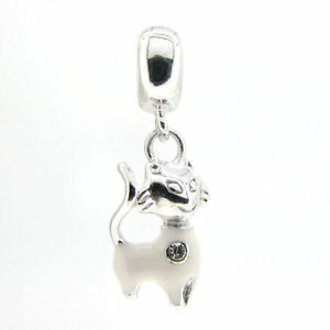 【送料無料】ジュエリー・アクセサリー スターリングシルバーラブリーエナメルダングルヨーロッパチャ..