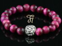 yzWG[EANZT[ sN^CK[ACVo[CIwbhp[uXbgoeil de tigre rose argente tete de lion bracelet de perles 8mm