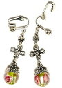 yzWG[EANZT[ Vo[O[[YEBYNbvC[hbvy_g{w~AVbNj[Ngargent vert rose avec clip oreilles goutte pendantes bohemien chic unique ret