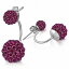 ̵ۥ奨꡼꡼ 륮ǥܡåɥ󥰥ɥballes argil disco argil 6mm amp; 10mm avec rose rouge cz ?boucles doreilles dou