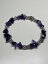 【送料無料】ジュエリー・アクセサリー オールドヴィンテージパールパープルシルバーブレスレットbracelet ancien vintage perles violet argente h 46