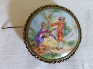 ̵ۥ奨꡼꡼ ⡼֥broche en porcelaine de limoges signee pil