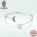 【送料無料】ジュエリー・アクセサリー ジュエリーボロコスターリングシルバーマーメイドブレスレットチャームvoroco 925 sterling silver mermaids tear bracelet charm for women jewelry(4)