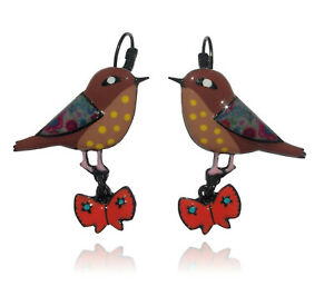 【送料無料】ジュエリー・アクセサリー ジュエリーイヤリングブラウンlol bijoux boucles doreilles oiseau marron