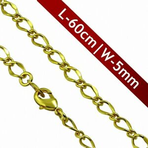 【送料無料】ジュエリー・アクセサリー リンクメッキクランプl60cm w5mm chaine a maillons alliage plaque twisted ovale fermoir pince de h