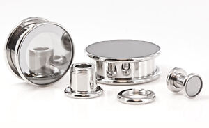 【送料無料】ジュエリー・アクセサリー ミラープラグスレッドトンネルミラーフロントmirror plug threa..