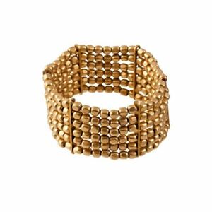 【送料無料】ジュエリー・アクセサリー ブラスカラーブレスレットストレッチビーズリガブルライン81stgeneration bracelet couleur dore laiton petite perle stretch reglable 6 line