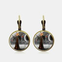 vintage halloween witch earring bronze round glass ear drop women jewelry giftsヴィンテージハロウィーンイヤリングブロンズラウンドガラスジュエリー※注意※NYからの配送になりますので2週間前後お時間をいただきます。人気の商品は在庫が無い場合がございます。ご了承くださいませ。サイズの種類の商品は購入時の備考欄にご希望のサイズをご記載ください。　携帯メールでの登録ですと楽天からのメールが届かない場合がございます。