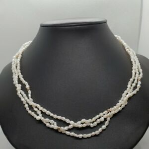【送料無料】ジュエリー・アクセサリー ファンシーローネックカラーヴィンテージファインビーズcollier ras de cou fantaisie vintage perles fines refm841