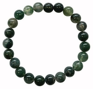 ̵ۥ奨꡼꡼ ȥե֥쥹åȥӡbracelet agate mousse a perles 8mm