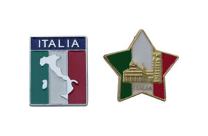 ジュエリー・アクセサリー ピンブローチピンイタリアイタリアマップスターピスタワーロットlot de 2 broches pins drapeau italie italia carte, etoile tour de pise