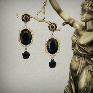 【送料無料】ジュエリー・アクセサリー イヤリングゴールデンクラスミニパールリーフリーフブラックローズboucles doreilles clous dore mini perle goutte feur rose noir baroque bb3