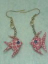 【送料無料】ジュエリー・アクセサリー イヤリングゴールデンクロシェboucles doreilles poissons en origami crochet d...