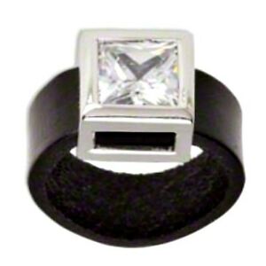 【送料無料】ジュエリー・アクセサリー ピュータークリスタルスチームパンクレザーリングpewter amp; crystal steampunk leather ring ~ april birthstone sz7