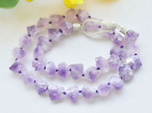 【送料無料】ジュエリー・アクセサリー ラブリーナチュラルラベンダーバロックアメジストクリスタルネ..