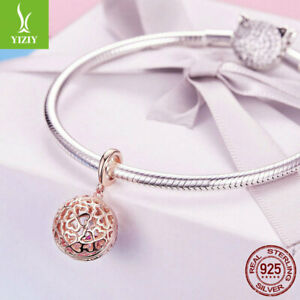 hokushinの【送料無料】ジュエリー・アクセサリー チャームウーマンスターリングシルバーモーションクローバーキュービックジルコンauthentic 925 sterling silver motion clover aaa cubic zircon pendant charm women｜アングル3