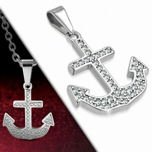 【送料無料】ジュエリー・アクセサリー ステンレスボートアンカーペンダントpendentif ancre de bateau..