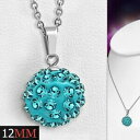 【送料無料】ジュエリー・アクセサリー ペンダントアーギルディスコボールステンレススチールチェーンネックレス12mm ?collier chaine en acier inoxydable argil disco ball avec pendentif avec