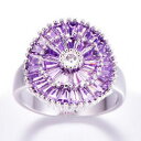 【送料無料】ジュエリー・アクセサリー ラウンドトップチャームパープルアメジストクラシックマザーシルバーリング round top charm purple am...