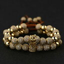 【送料無料】ジュエリー・アクセサリー ラグジュアリーマイクロパヴェクラウンカップルブレスレットmen women luxury micro pave cz cr...