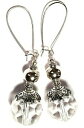 【送料無料】ジュエリー・アクセサリー シルバーロングドロップペンダントボボシックユニークレトロジプシーargent transparent oreilles longue goutte pendantes bobo chic unique retro gypsy