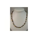 【送料無料】ジュエリー・アクセサリー ナチュラルアゲートネックレスボールcollier agate naturelle boules 6 mm
