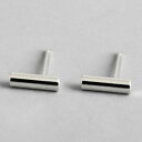 【送料無料】ジュエリー・アクセサリー イヤリングジュエリーシルバーboucles doreilles a petite colonne carree pour femmes bijoux argent massif 925(4)