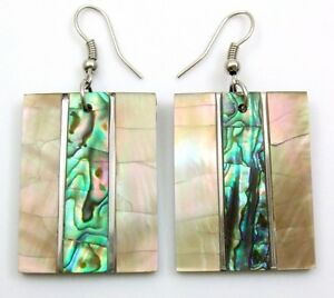 【送料無料】ジュエリー・アクセサリー アワビシェルダングルドロップイヤリングナチュラルマザージュエリーnatural mother of pearl abalone shell dangle drop earrings women jewelry da357a