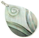 【送料無料】ジュエリー・アクセサリー ジュエリーパールシェルドロップhand carved 24 drop shape mother of pearl shel...