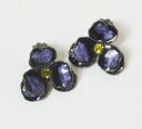 【送料無料】ジュエリー・アクセサリー イヤリングパープルフラワークリップboucles doreilles clips fleurs de violette(4)