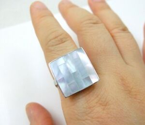 ̵ۥ奨꡼꡼ ѡ륷󥰥奨꡼ʥޥnatural mother of pearl shell ring size us 6 to10 adjustable women jewelry ca146