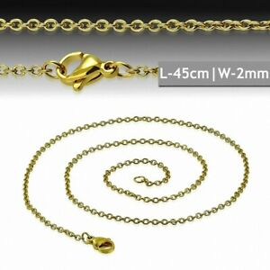 【送料無料】ジュエリー・アクセサリー ステンレスステンレス45cm 2mm ?chaine a maillons ovales a fermoir mousqueton acier inoxydable dore 【送料無料】ジュエリー・アクセサリー ステンレスステンレス45cm 2mm ?chaine a maillons ovales a fermoir mousqueton acier inoxydable dore