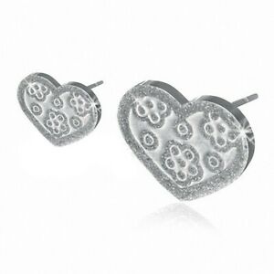 【送料無料】ジュエリー アクセサリー ハートハートイヤリングboucles doreilles en forme de coeur en forme de coeur, motif fleur damour en a