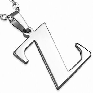 【送料無料】ジュエリー・アクセサリー ステンレスアルファベットペンダントpendentif avec alphabet en z en acier inoxydable