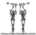 orecchino singolo scheletro acciaio inoxearring single stainless steel skeletonオレッキノシングロシェレトロアッチャイオステンレスイヤリングシングルステンレススチールスケルトン※注意※NYからの配送になりますので2週間前後お時間をいただきます。人気の商品は在庫が無い場合がございます。ご了承くださいませ。サイズの種類の商品は購入時の備考欄にご希望のサイズをご記載ください。　携帯メールでの登録ですと楽天からのメールが届かない場合がございます。